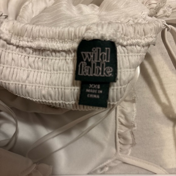 Wild Fable White Ruffled Mini Dress - Picture 2 of 3